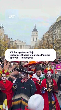 Vilniaus širdyje paminėta meksikiečių Mirusiųjų diena