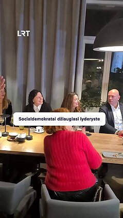 Socialdemokratų štabe girdėti plojimai