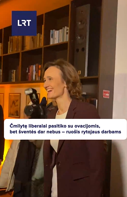 Čmilytę liberalai pasitiko su ovacijomis!