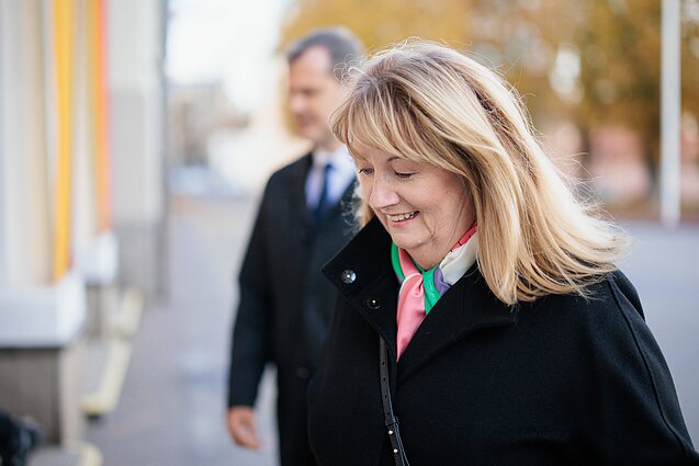 Vilija Blinkevičiūtė į prezidentūrą atvyko su Gintautu Palucku