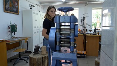 Medalių kūrėja Telšiuose 