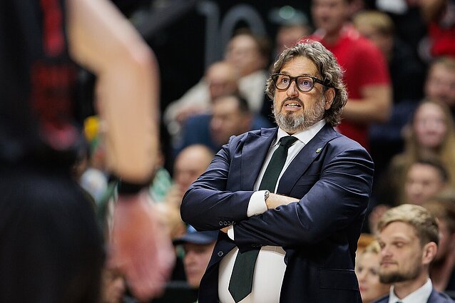 „Žalgirio“ treniruotės – be sergančio Trinchieri: italą pavaduoja Tautvydas Sabonis