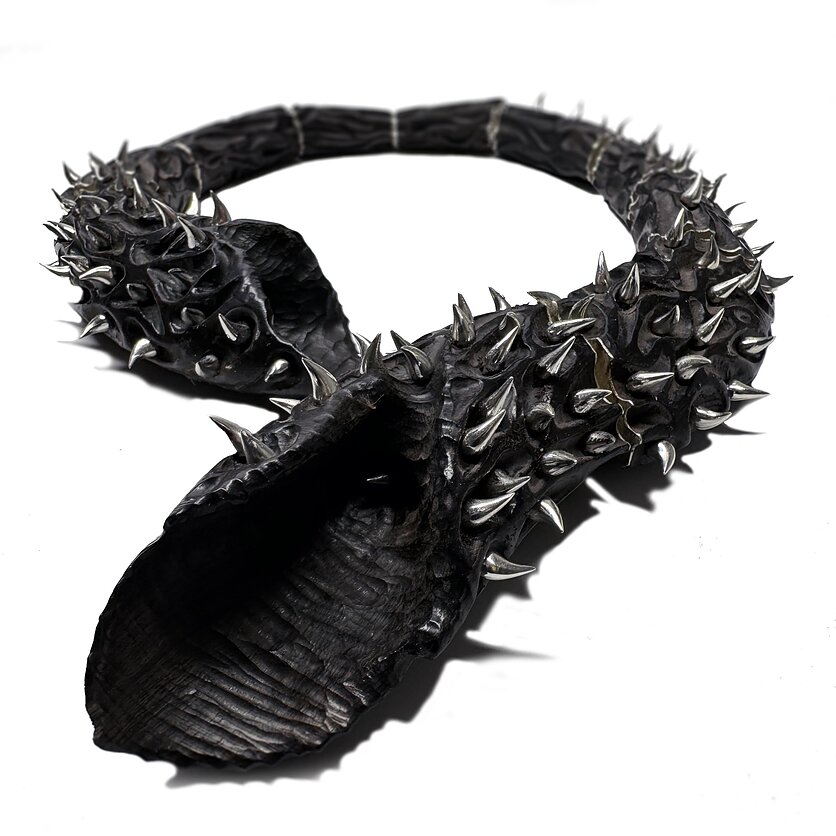 Organizatorių nuotr. , Karolis Černeckis „Tegul miršta“, ebonitas, sidabras, 2023 