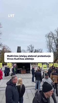 Restoranų atstovai išėjo į gatves dėl per didelių mokesčių