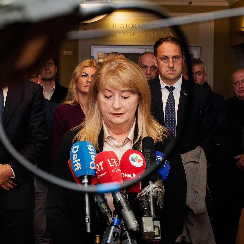 Фото Ю. Стацявичюса / LRT , Председатель партии Социал-демократов Литвы Вилия Блинкявичюте