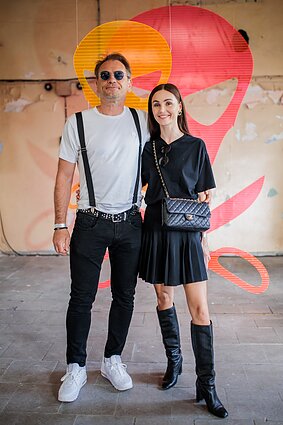 M. Mikutavičius su žmona Ieva Daugirdaite