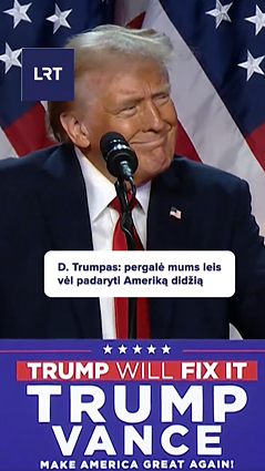 Donaldas Trumpas skelbia savo pergalę