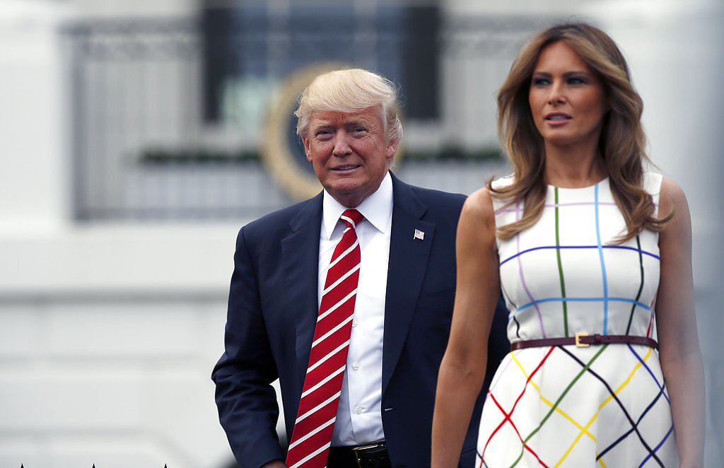 Мелания Трамп и Дональд Трамп 