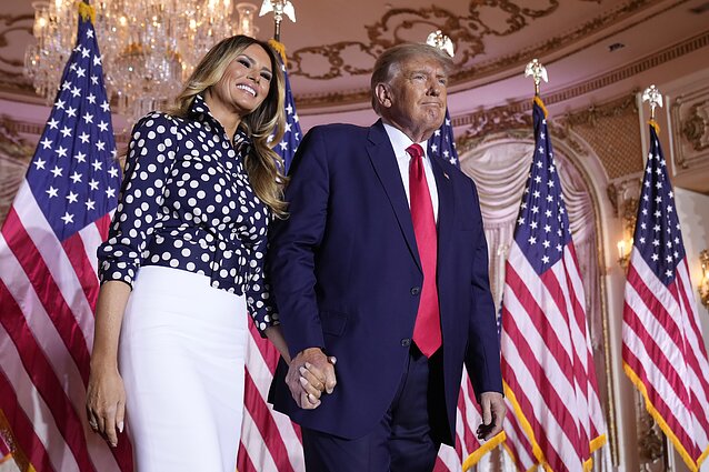 Melania Trump ir Donaldas Trumpas Melania Trump ir Donaldas Trumpas