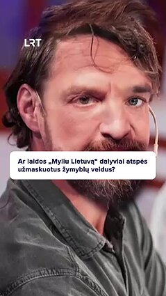 Kieno veidai vaizduojami nuotraukoje?