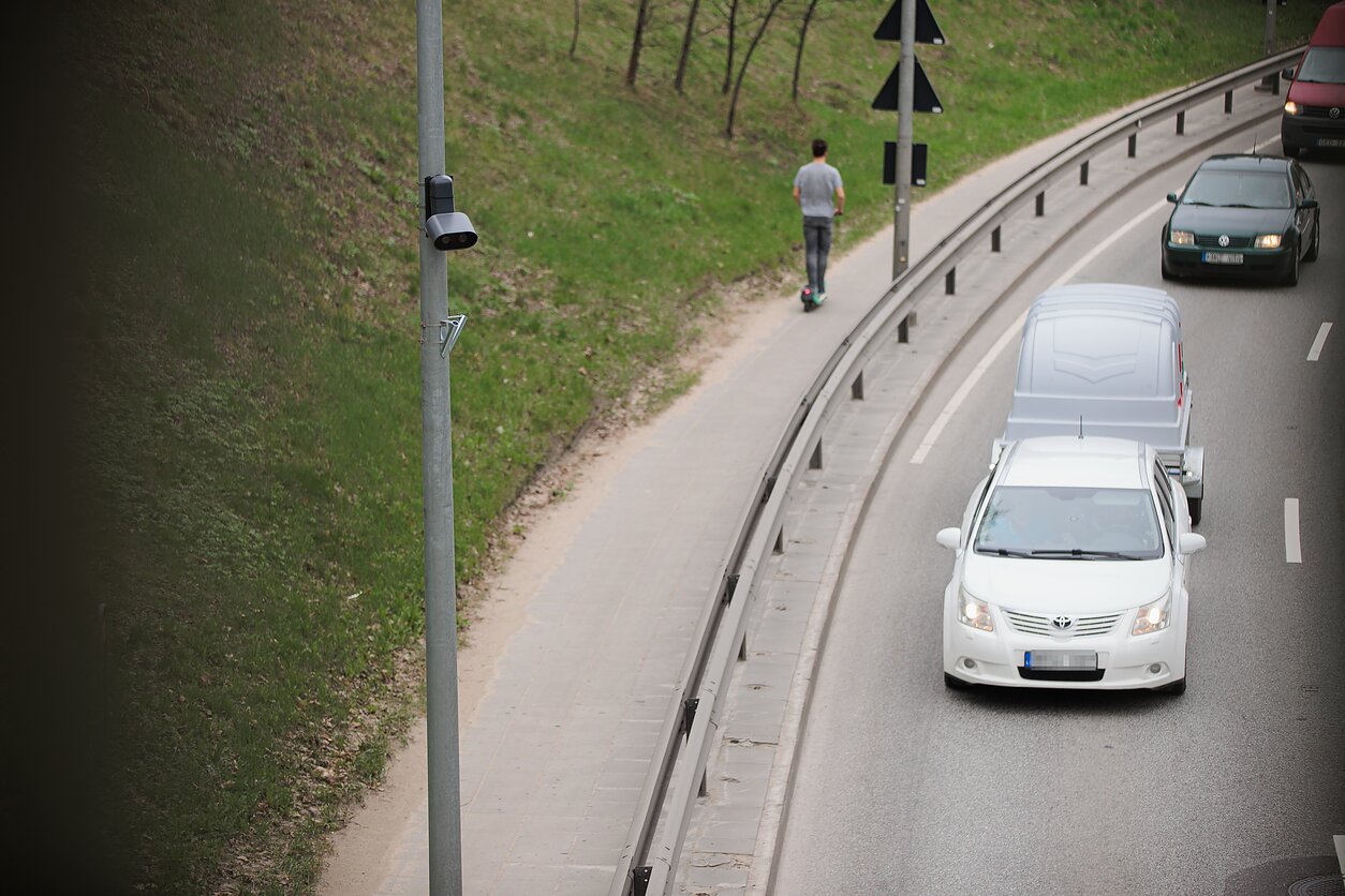 Vidutinio greičio matuokliai Geležinio Vilko gatvėje
