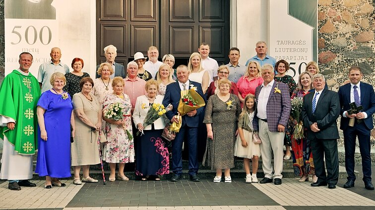 Kai meilė nesibaigia: Auksines vestuves švenčiantys tauragiškiai Preikšaičiai
