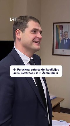 Paluckas pranešė, jog sutarta dėl trijų partijų koalicijos