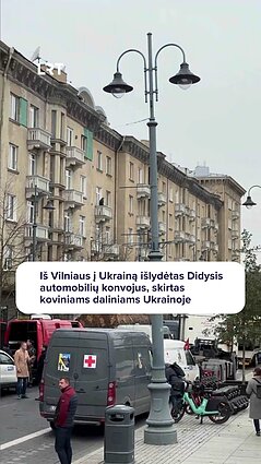 Iš Vilniaus į Ukrainą iškeliavo dar vienas paramos paketas
