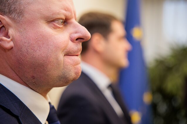 Saulius Skvernelis. Pasirašoma koalicijos sutartis