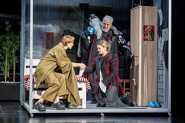 Spektaklis „Migla“ Valstybiniame Šiaulių dramos teatre (rež. A. Špilevojus)