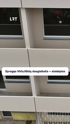 Viršuliškių daugiabučio atstatymo darbai baigti