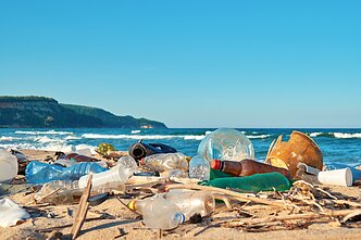 Plastiko šiukšlės paplūdymiuose
