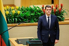 Niespodzianka dla Žemaitaitisa: część opozycji opuściła salę, gdy składał przysięgę