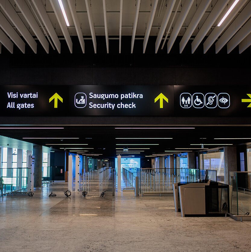 D. Umbraso  / LRT nuotr., Naujasis Vilniaus oro uosto išvykimo terminalas