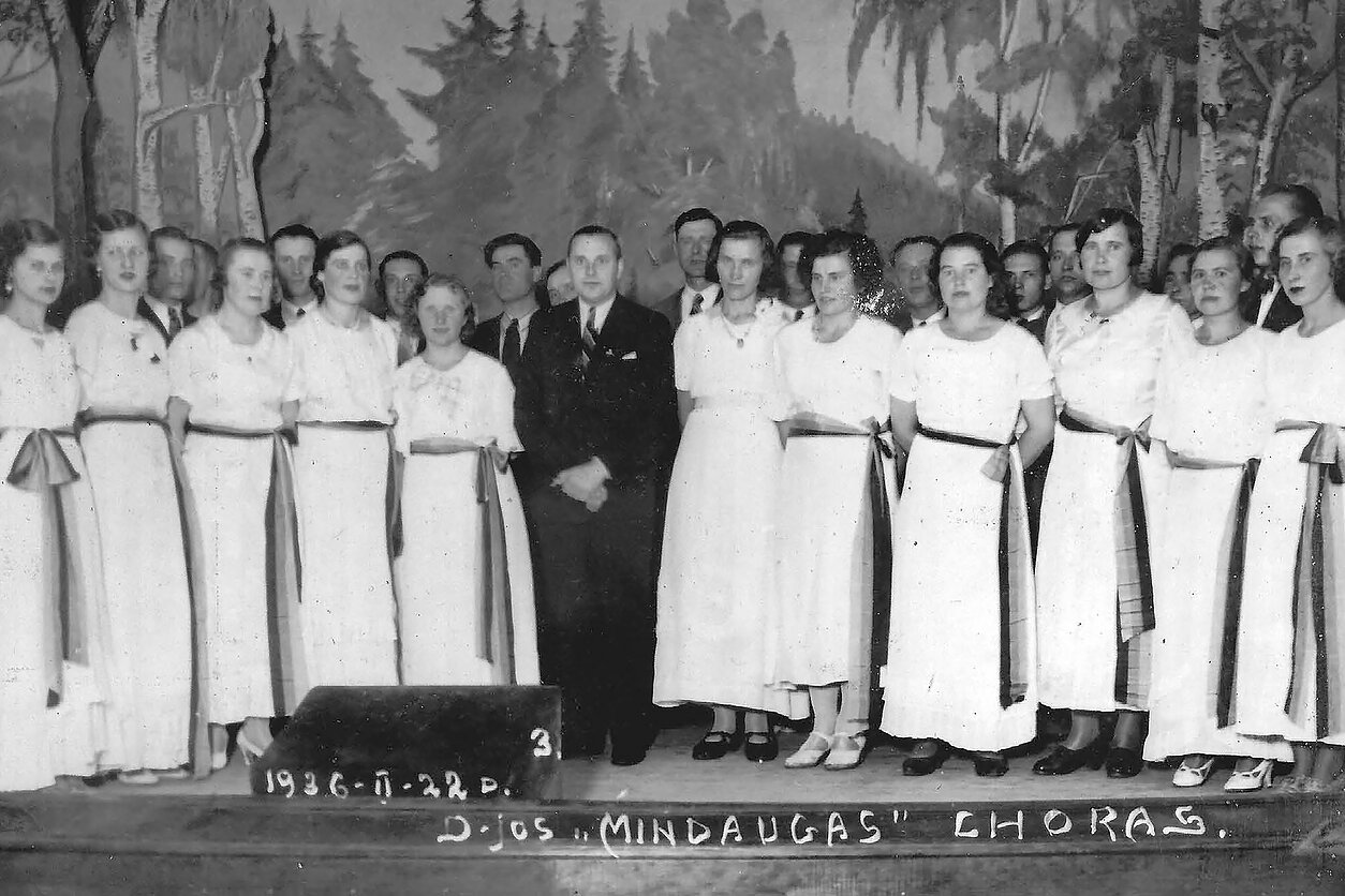 The Mindaugas Society choir, Berisso, 1936