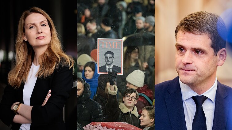 Urbonaitė: į protestą susirinkę taikūs žmonės buvo mindyti mėšlinais Žemaitaičio batais