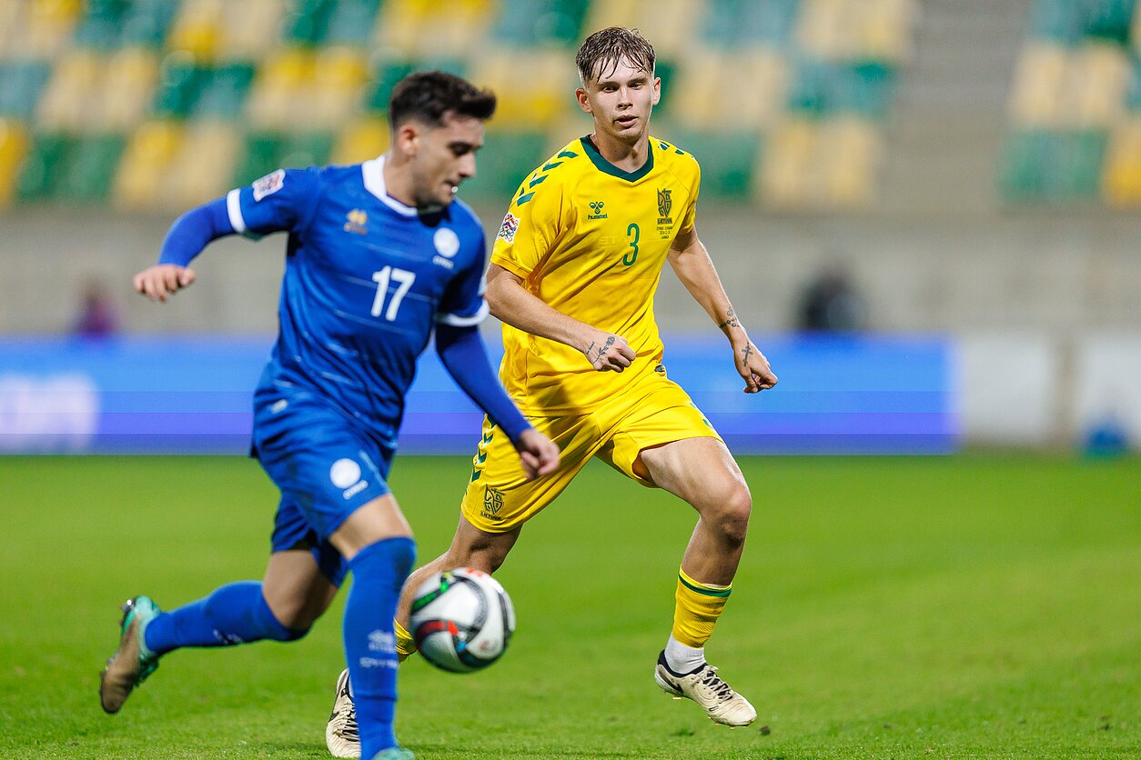 Artemijus Tutyškinas, UEFA Tautų lyga: Kipras – Lietuva