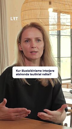 Šiuolaikinėje sodyboje – širdžiai brangūs tautiniai raštai