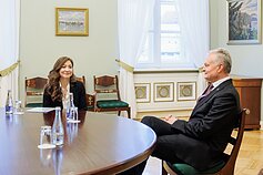 Allison Reed ir Gitano Nausėdos susitikimas