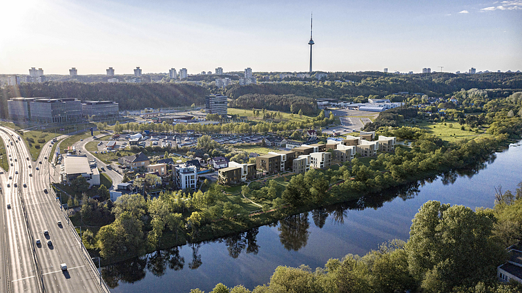 Projekt apartamentowców przy Wilii