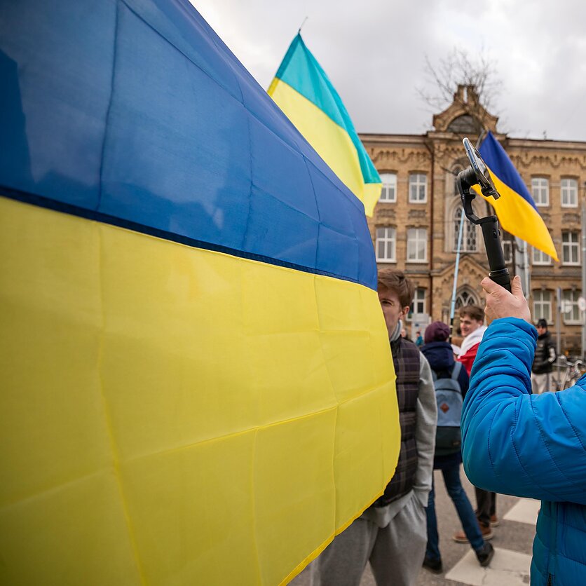 Fot. D. Umbrasas / LRT , Flaga Ukrainy