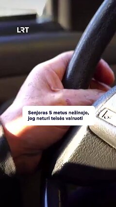 Juozas apie prarastą teisę vairuoti išgirdo gavęs baudą