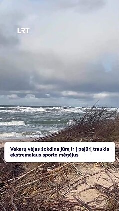 Ekstremalaus sporto gerbėjų vėjas pajūryje negąsdina!