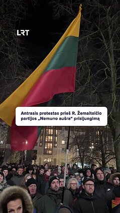 Palucko valdymo diena prasidėjo dar vienu protestu ir skanduotėmis „Gėda!“