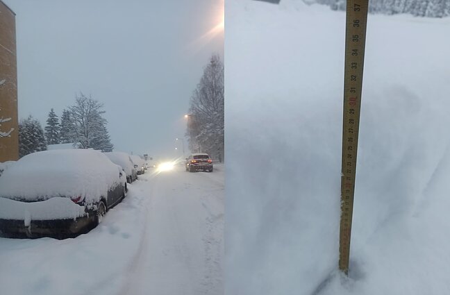 Snow in Telšiai