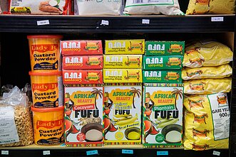 Borga's African store in Vilnius.