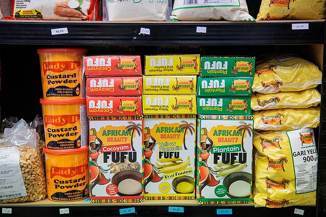 Borga's African store in Vilnius.