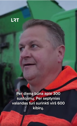 Šiukšlių vežėju dirbantis Remigijus: čia aš lygus su vadovu