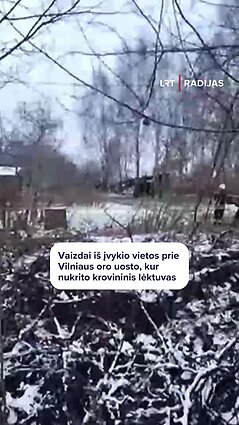 Sostinėje nukrito krovininis lėktuvas