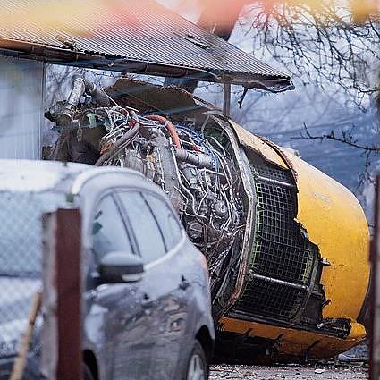 Katastrofa samolotu obok lotniska w Wilnie