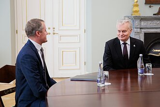 Gitanas Nausėda susitiko su Žygimantu Vaičiūnu