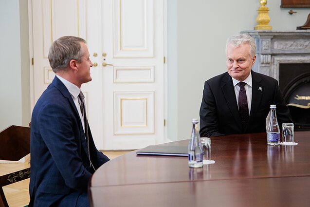 Gitanas Nausėda susitiko su Žygimantu Vaičiūnu