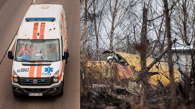 Santaros klinikos: vieno iš lėktuvo avarijoje nukentėjusiųjų būklė kritiškai sunki