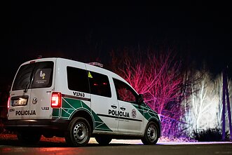 Vieta, kur sudužo lėktuvas, naktį