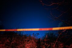 Vieta, kur sudužo lėktuvas, naktį