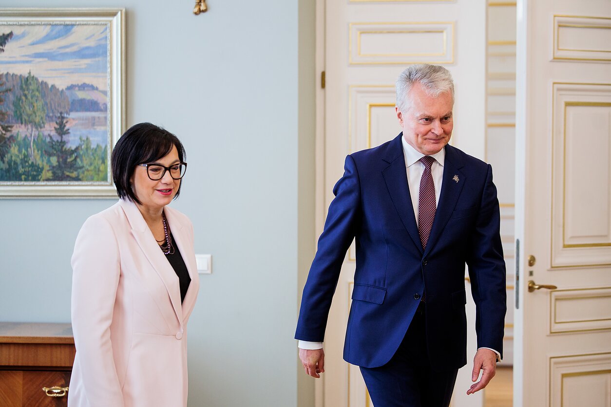 Gitanas Nausėda susitiko su kandidate į švietimo ministrus Raminta Popoviene