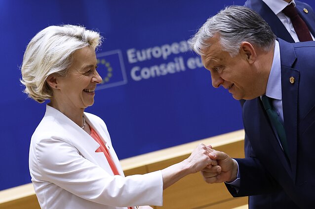 Ursula von der Leyen ir Viktoras Orbanas Ursula von der Leyen ir Viktoras Orbanas