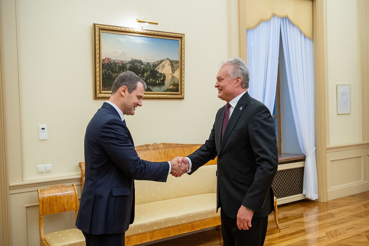 Gintautas Paluckas and Gitanas Nausėda