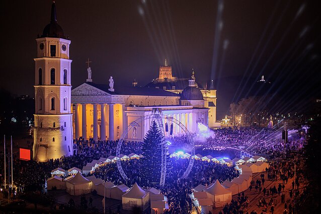 Vilnius ruošiasi kalėdinės eglutės įžiebimui