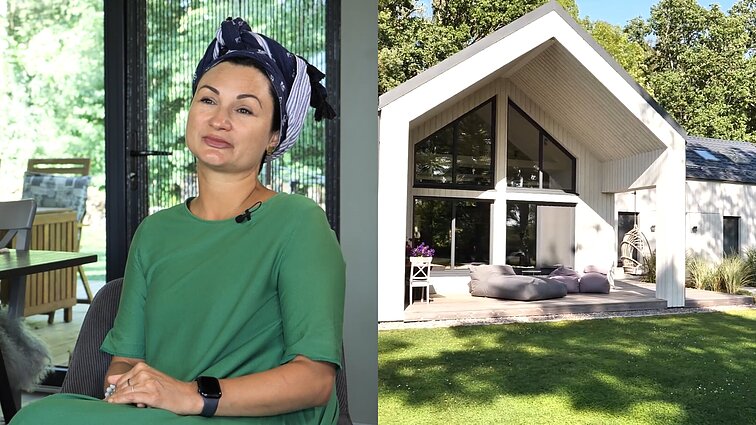 Namus Pamaryje susikūrusi dizainerė: norėjosi trobos, kuri primintų atostogas pas močiutę